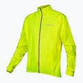 Men's cycling jacket Endura Pakajak hi-viz yellow