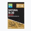 Preston Innovations Natural N-30 fishing hooks 15 pcs black P0150067