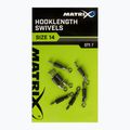 Feeder connectors Matrix Hooklength Swivels Size 7 pcs silver GAC365