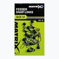 Matrix Feeder Snap Links swivels 10 pcs silver GAC371