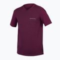 Men's Endura GV500 Foyle Tech aubergine cycling jersey 6