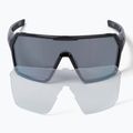 Endura Singletrack black/platinum revo smoke/clear silver flash mirror sunglasses 6