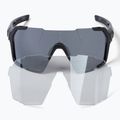 Endura Singletrack Frameless black/platinum revo smoke/clear silver flash sunglasses 5