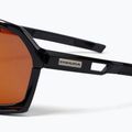 Endura Pro SL black/sunset revo brown/clear silver flash mirror/amber sunglasses 3