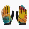 Endura Hummvee mustard children's cycling gloves 3