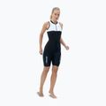 Women's triathlon suit ZONE3 Lava Long Distance Trisuit black/white/green 3