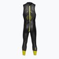 Men's ZONE3 Sleeveless Vision triathlon foam black/lime/gun metal 3