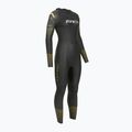 Women's triathlon wetsuit Zone3 Thermal Aspect Breaststroke 2,5 mm black/orange/yellow