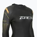 Women's triathlon wetsuit Zone3 Thermal Aspect Breaststroke 2,5 mm black/orange/yellow 4