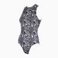 Women's one-piece swimsuit ZONE3 OWS Renew High Neck black/white 6