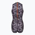 Women's one-piece swimsuit ZONE3 OWS Renew High Neck black/white 2