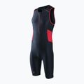 Men's triathlon suit ZONE3 Activate Trisuit black/red 2