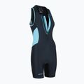 Women's triathlon suit ZONE3 Activate Trisuit black/turquoise 2