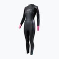 Women's ZONE3 Aspect Breaststroke 3.5 mm black/pink swim wetsuit