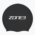 ZONE3 Extra Long Hair black swimming cap