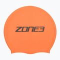 ZONE3 Extra Long Hair hi-vis orange swimming cap