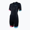 Women's triathlon suit ZONE3 Activate+ Trisuit black/neon