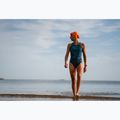 Women's one-piece swimsuit ZONE3 Classic teal tie dye 7