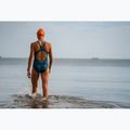 Women's one-piece swimsuit ZONE3 Classic teal tie dye 8