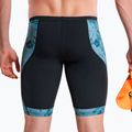 Men's swim jammers ZONE3 Performance Speed teal tie dye 5