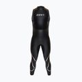 Men's triathlon wetsuit ZONE3 Glide Sleeveless Wetsuit black/grey