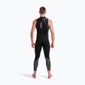 Men's triathlon wetsuit ZONE3 Glide Sleeveless Wetsuit black/grey 4