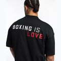 Men's T-shirt Boxraw Boxing is Love Oversized Black 9