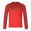 Men's Endura Core Printed flame red cycling longsleeve 3
