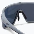 Endura Singletrack dreich grey/blue revo smoke/clear silver flash mirror sunglasses 5