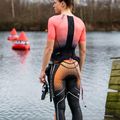 Women's thriathlon suit HUUB Commit Long Course Suit black/coral 8