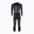 Men's triathlon wetsuit HUUB Agilis II Back Zip 3.5 metalic blue 2