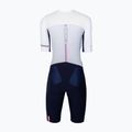 Women's triathlon suit HUUB Anemoi 3 SUB22 white/navy/pink 2