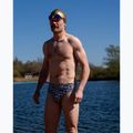 Men's swim briefs HUUB Trunk Yee gray/orange 3
