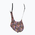 Women's one-piece swimsuit Zoggs Culture Jam Deep Scoo brown / multicolour 2