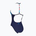 Women's one-piece swimsuit Zoggs Pop Block T Back white / red / blue / navy 2