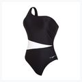 Women's one-piece swimsuit Zoggs Lattice One Shoulder blue / white 5