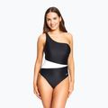 Women's one-piece swimsuit Zoggs Lattice One Shoulder blue / white 7