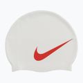 Nike BIG SWOOSH swimming cap white and red NESS5173-173