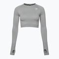 Women's training longsleeve top Gymshark Vital Seamless Crop Top light grey 5