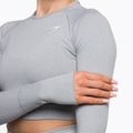 Women's training longsleeve top Gymshark Vital Seamless Crop Top light grey 4