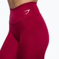 Women's Gymshark Training Full Lenght leggings burgundy/white 4