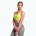 Gymshark Ruched Training Sports glitch yellow fitness bra