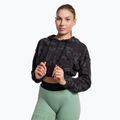 Women's training sweatshirt Gymshark KK Twins Zip Up Crop black/blue