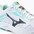 Women's tennis shoes Mizuno Break Shot 3 AC white and green 61GA212623 8
