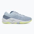 Women's handball shoes Mizuno Wave Stealth Neo heather/white/neo lime 2