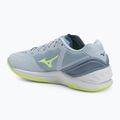 Women's handball shoes Mizuno Wave Stealth Neo heather/white/neo lime 3