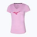 Women's running shirt Mizuno Impulse Core RB Tee pink lavender