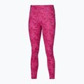 Women's running leggings Mizuno 7/8 Printed pink peacock