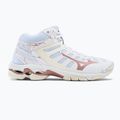 Women's volleyball shoes Mizuno Wave Voltage Mid white V1GC216536 2