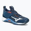 Men's volleyball shoes Mizuno Wave Momentum 2 navy blue V1GA211212